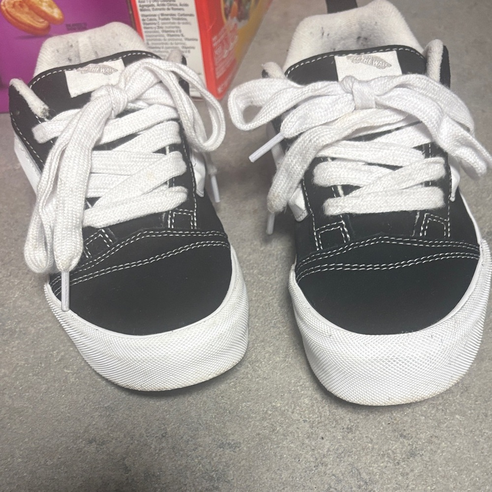 Vans Kids Black and White Sneakers